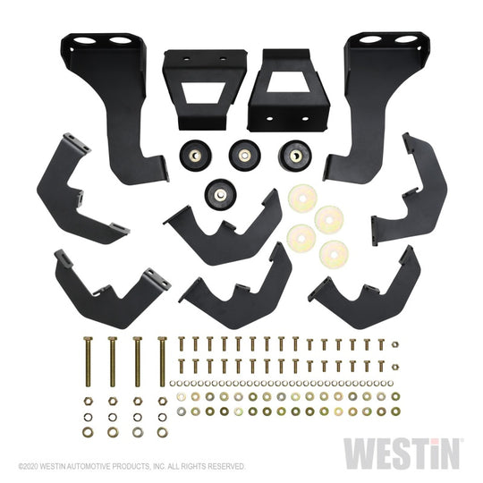 Westin 2020 Chevy Silverado 2500/3500 Crew Cab (6.5ft Bed) HDX W2W Nerf Step Bars - Textured Black