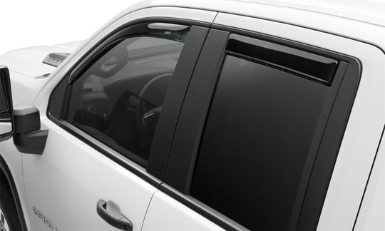 AVS 17-18 Ford F-250 Super Duty Supercrew Ventvisor Front &amp; Rear Window Deflectors 4pc - Smoke