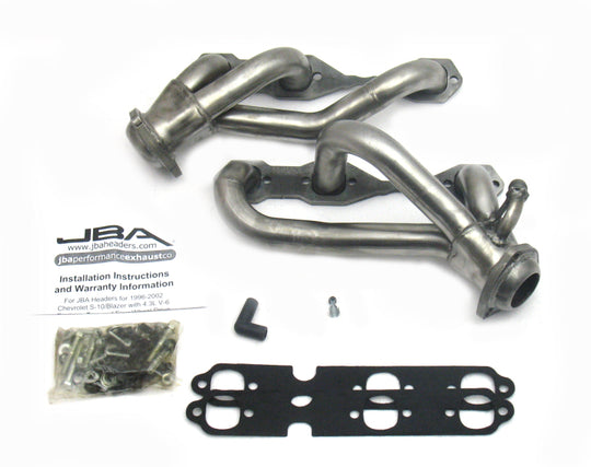 JBA 96-01 GM S Truck 4.3L V6 w/o A.I.R. Injection 1-1/2in Primary Raw 409SS Cat4Ward Header