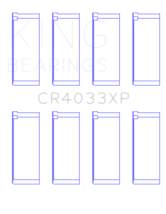 King Honda F20C/F22C / 97-01 H22A4 (Size STDX) Rod Bearing Set
