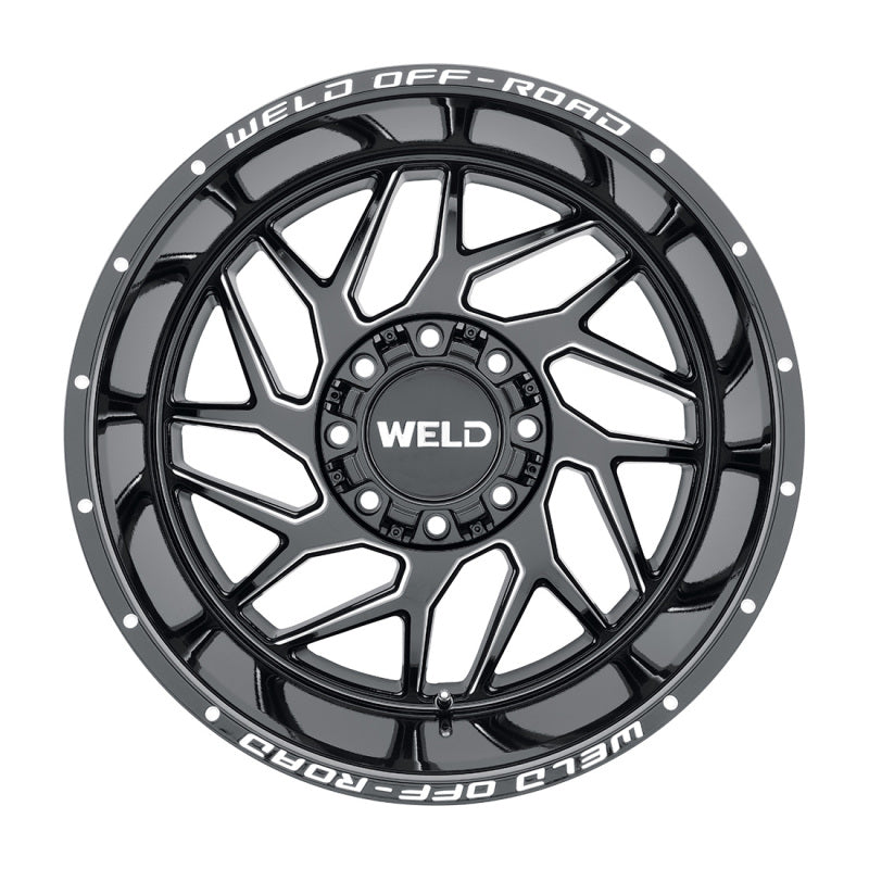 Weld Off-Road W117 20X9 Fulcrum 8X180 ET20 BS5.75 Gloss Black MIL 124.3