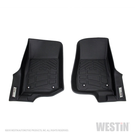 Westin 2018-2019 Jeep Wrangler JL Wade Sure Fit Floor Liners Front - Black