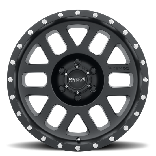 Method MR306 Mesh 17x8.5 0mm Offset 6x5.5 108mm CB Matte Black Wheel