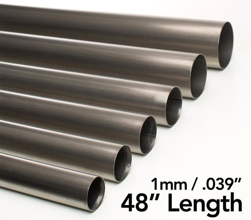 Ticon Industries .5in Diameter x 48in Length 1mm/.039in Wall Thickness Titanium Tube
