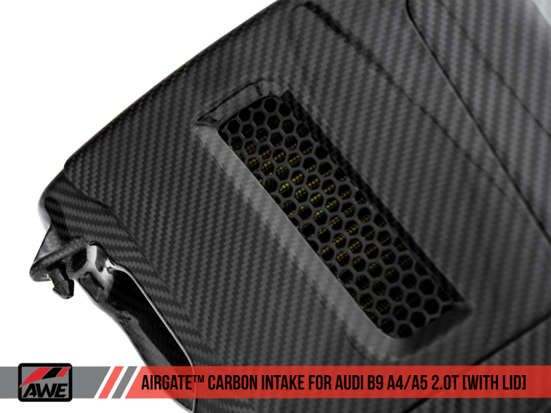 AWE Tuning Audi B9 A4/A5 2.0T Quattro Carbon Fiber AirGate Intake w/ Lid