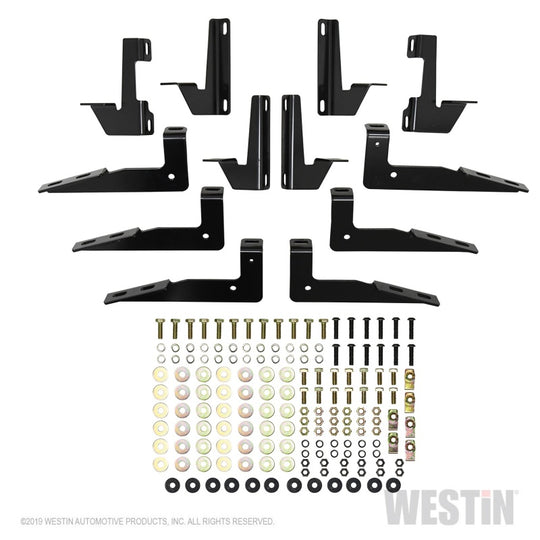 Westin 18-22 Jeep Wrangler JLU 4dr R5 Nerf Step Bars - Tex. Blk