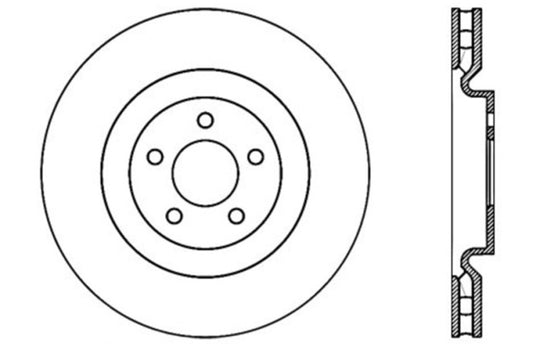 StopTech Drilled Sport Brake Rotor