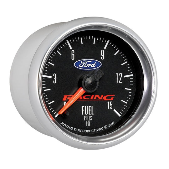 Autometer Ford Racing 52mm Digital Stepper Motor 15PSI Fuel Pressure Gauge