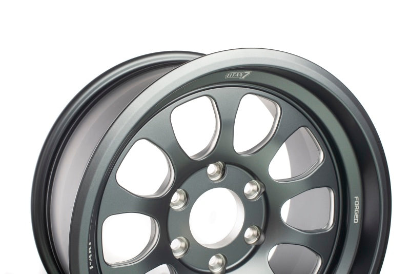 Titan 7 T-AK1 17x8.5 5x150 5 Offset / 110.6 CB Satin Titanium Wheel (Dropship ONLY)