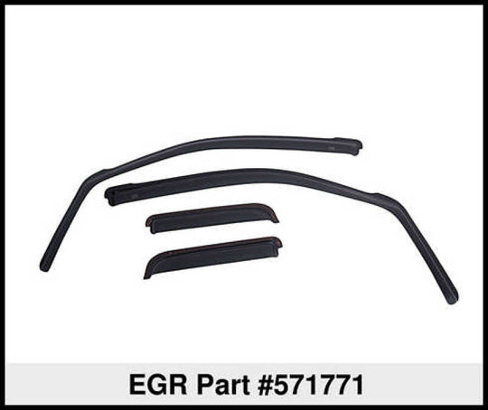 EGR 14+ Chev Silverado/GMC Sierra Crw Cab In-Channel Window Visors - Set of 4 (571771)