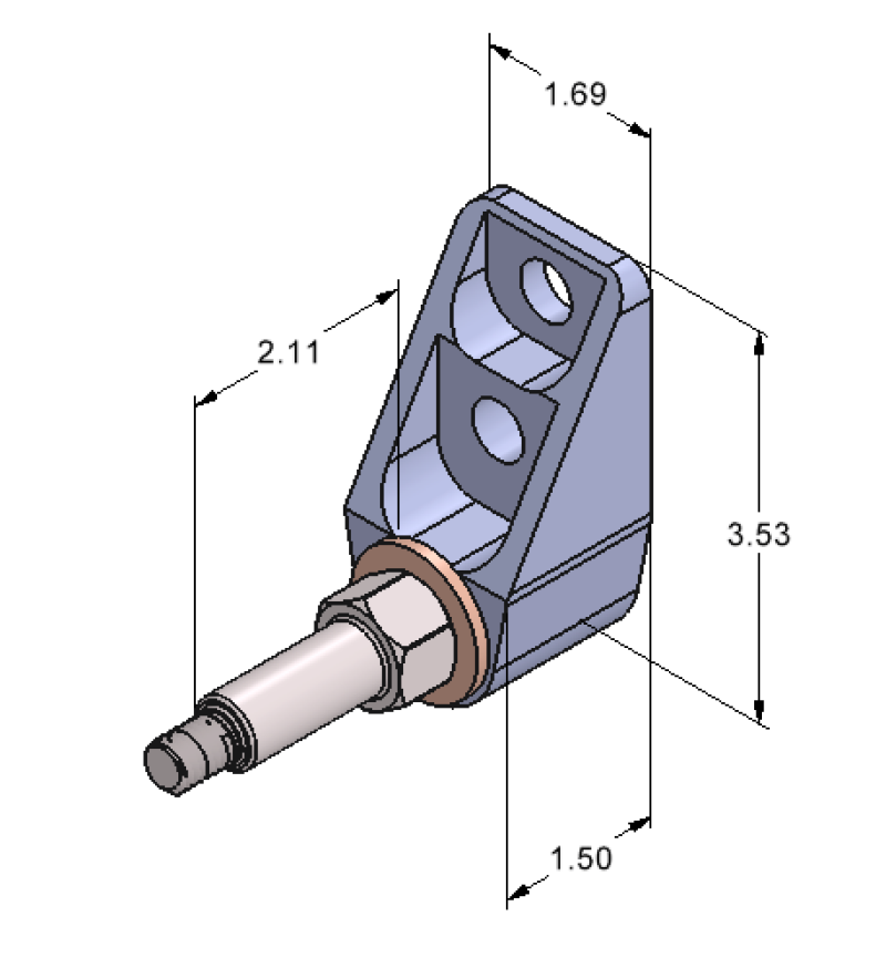 Ridetech Billet ShockWave Lower Rear Mount Pair