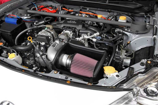 K&amp;N 13 Subaru BRZ 2.0L / 13 Scion FR-S 2.0L Silver 69 Series Typhoon Intake