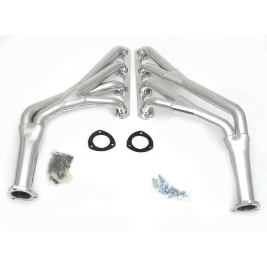 JBA 65-70 Ford Mustang 260-302 SBF 1-1/2in-1-3/4in Primary Silver Ctd Tri Y Header