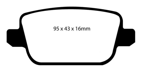 EBC 2006+ Volvo S80 Bluestuff NDX Rear Brake Pads