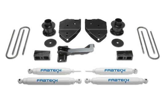 Fabtech 17-21 Ford F250/F350 4WD 4in Budget Sys w/Perf Shks