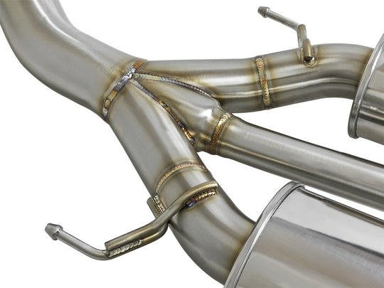 aFe Takeda 3in 304 SS Cat-Back Exhaust w/ Tri-Black Tips 17-18 Honda Civic Type R L4 2.0L (t)