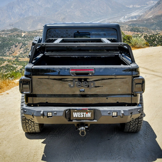 Westin 2021 Jeep Gladiator Overland Cargo Rack - Textured Black