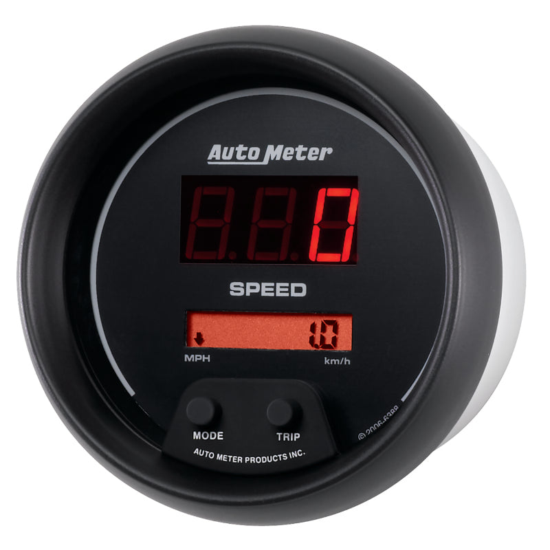 Autometer Sport-Comp Black 3 3/8in 160 MPH Digital Speedo Gauge
