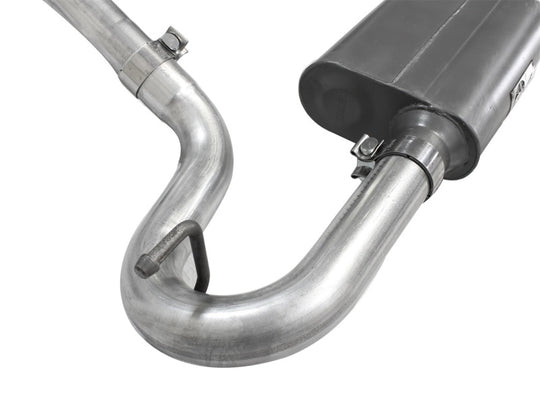 aFe Scorpion 2-1/2in Alum Steel Cat-Back Exhaust w/Pol Tip 07-18 Jeep Wrangler (JK) V6-3.6L/3.8L