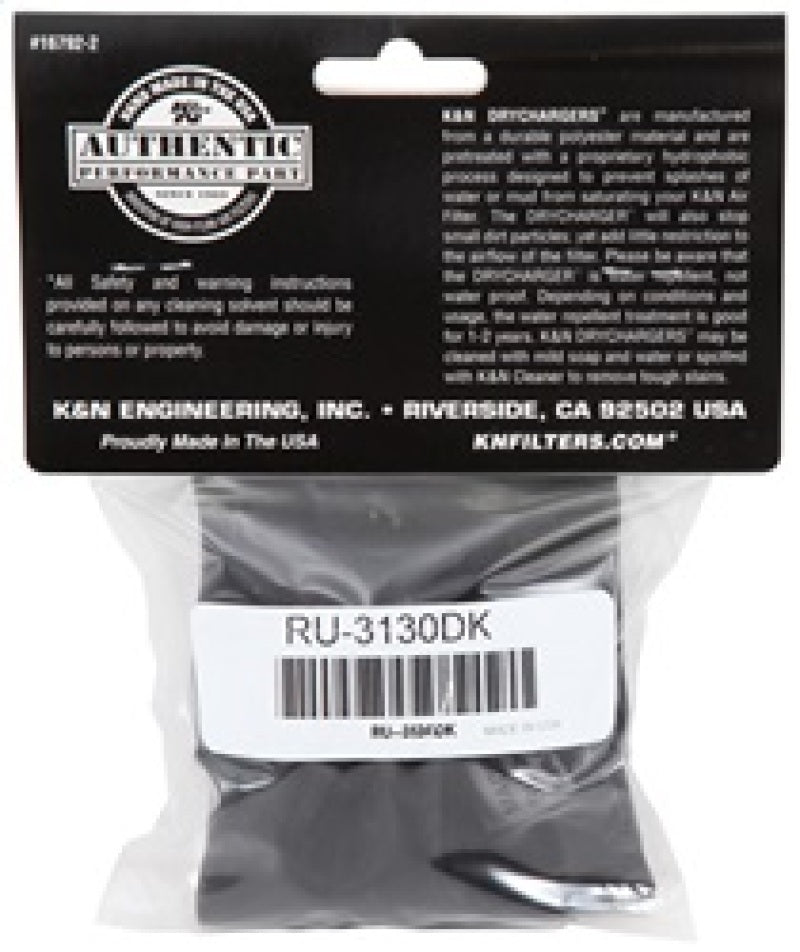 K&amp;N Air Filter Wrap Black RU-3130