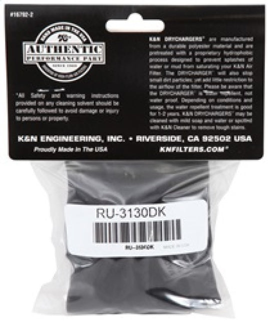 K&amp;N Air Filter Wrap Black RU-3130