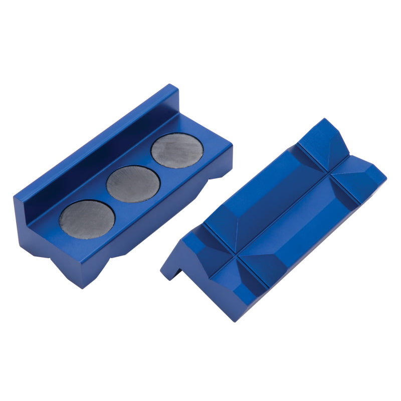 Russell Performance Blue Anodized Billet Aluminum Vice Jaws