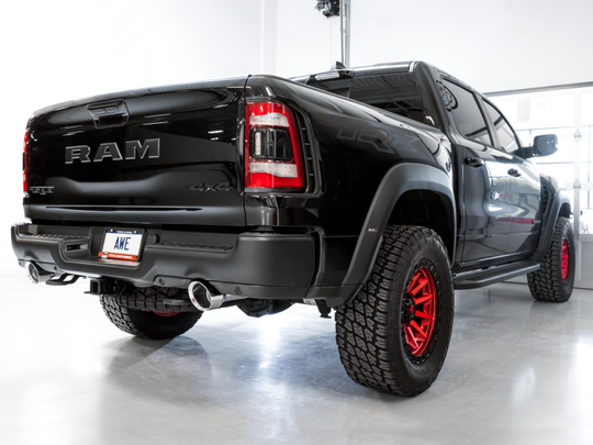 AWE Tuning 2021 RAM 1500 TRX 0FG Cat-Back Exhaust - Chrome Silver Tips