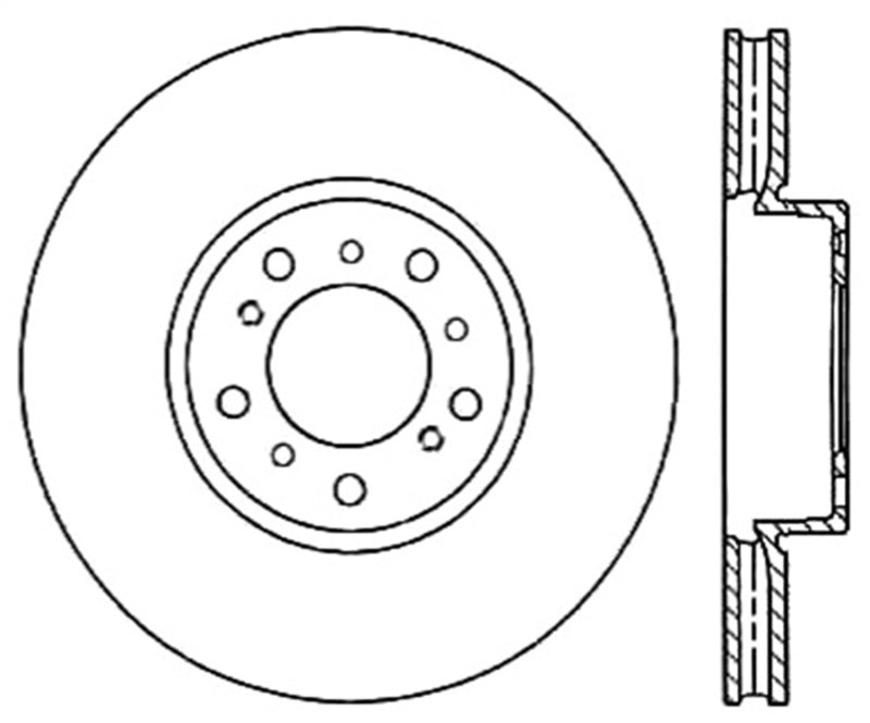 StopTech 01-06 BMW M3 Drilled Right Front Rotor