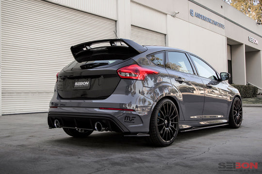 Seibon 16-17 Ford Focus RS SA-Style Carbon Fiber Rear Lip