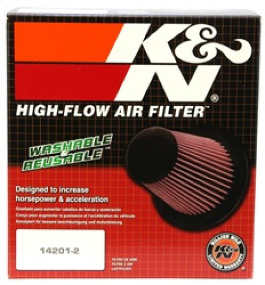 K&amp;N Universal Clamp-On Air Filter 6in FLG / 7-1/2in B / 5in T / 7-1/2in H