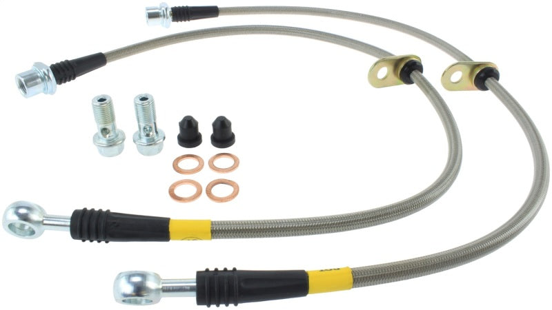 StopTech 02-12 Toyota Camry Coupe/Sedan / 04-08 Solara Rear Stainless Steel Brake Lines