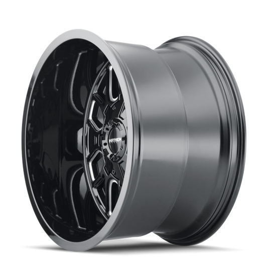 Mayhem 8107 Cogent 20x10 / 6x135 BP / -19mm Offset / 106mm Hub Black w/ Milled Spokes Wheel