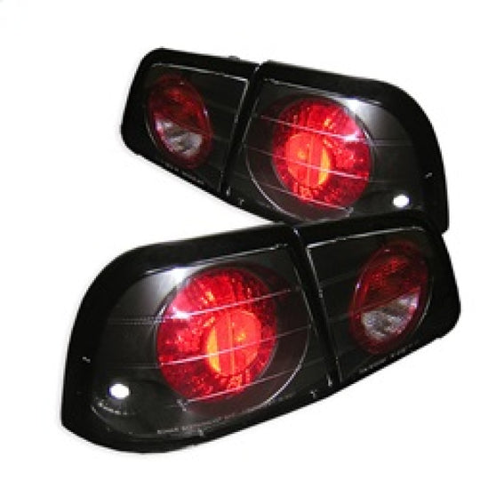 Spyder Nissan Maxima 97-99 Euro Style Tail Lights Black ALT-YD-NM97-BK