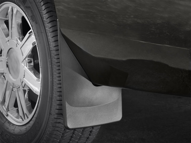 WeatherTech 2015+ Chevrolet Silverado 3500 / GMC Sierra/Sierra Denali 3500 No Drill Mudflaps - Black