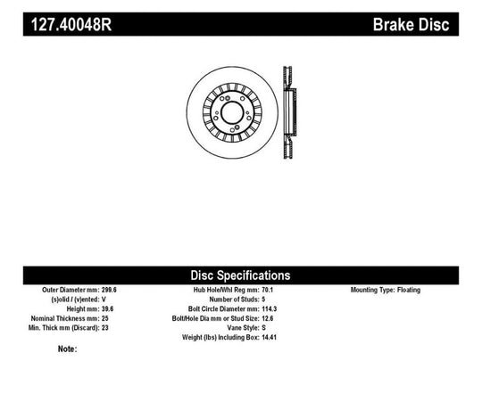 StopTech 00-09 S2000 Slotted & Drilled Right Front Rotor