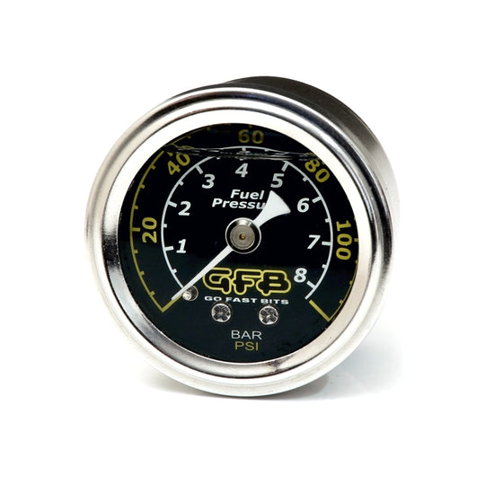 GFB Fuel Pressure Gauge (Suits 8050/8060) 40mm 1-1/2in 1/8MPT Thread 0-120PSI