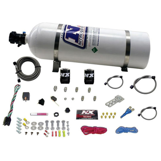 Nitrous Express Shark SHO 400 HP Single Nozzle Nitrous Kit w/15lb Bottle