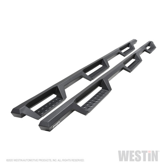 Westin 2020 Chevy Silverado 2500/3500 Crew Cab (6.5ft Bed) HDX W2W Nerf Step Bars - Textured Black