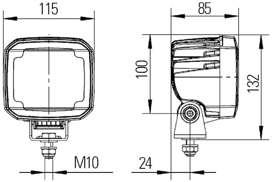 Hella Work Lamp Wa 0Gr Md1224 Dt Ub 1Ga