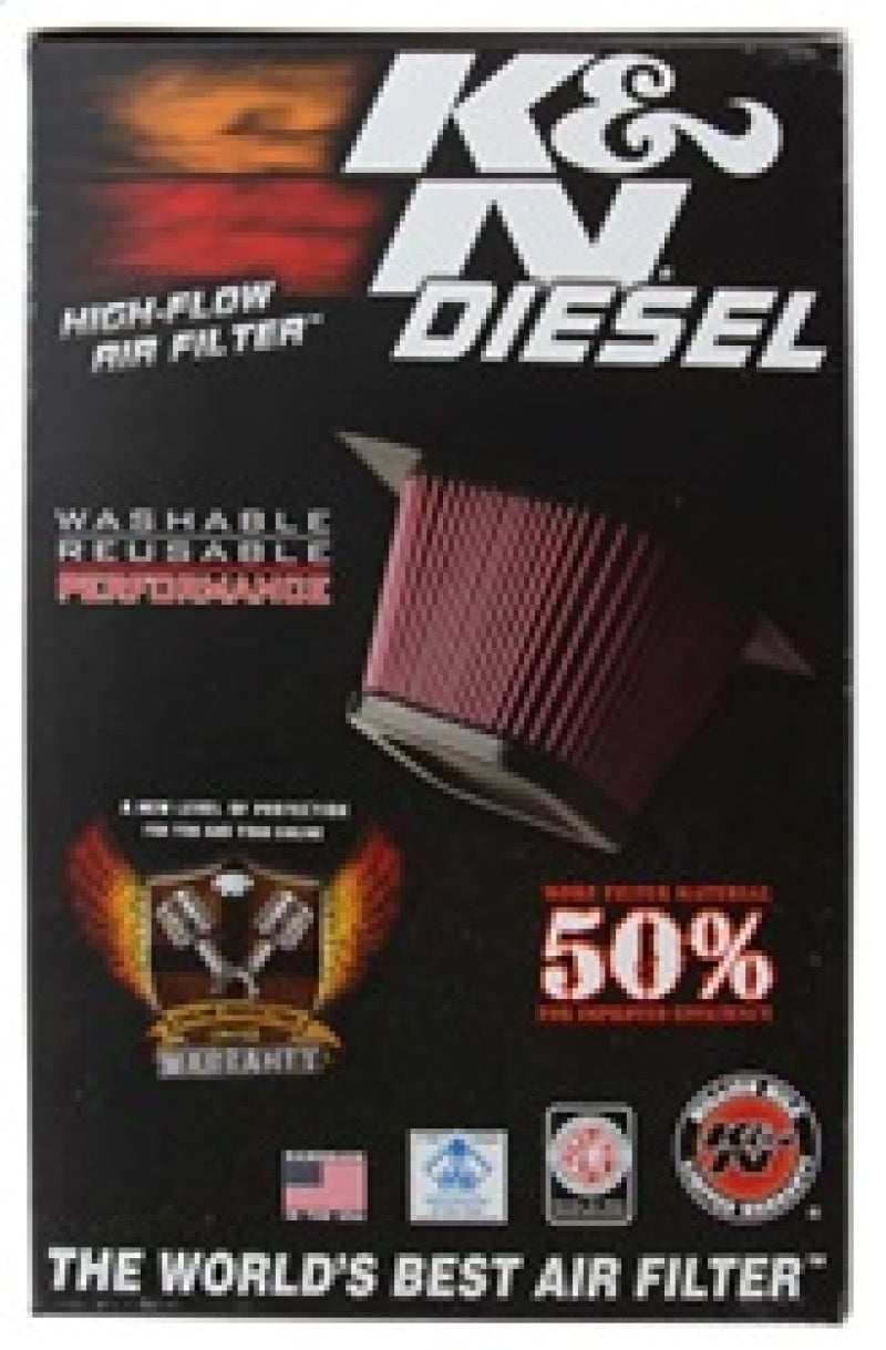 K&amp;N 2017 Ford F250 Super Duty V8-6.7L DSL Replacement Drop In Air Filter