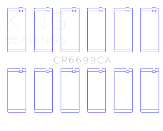 King Dodge Cummins B-Series L6 (Size Standard) Connecting Rod Bearing Set