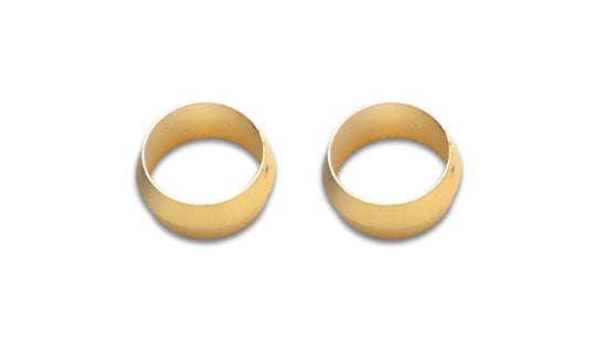 Vibrant 5/8in Brass Olive Hardline Tubing Inserts (2 Pack)