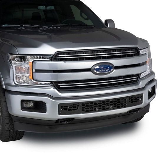 Putco 11-14 Ford F-150 EcoBoost Bumper Grille Inserts - SS - Bar Design - w/ Heater Plug Opening