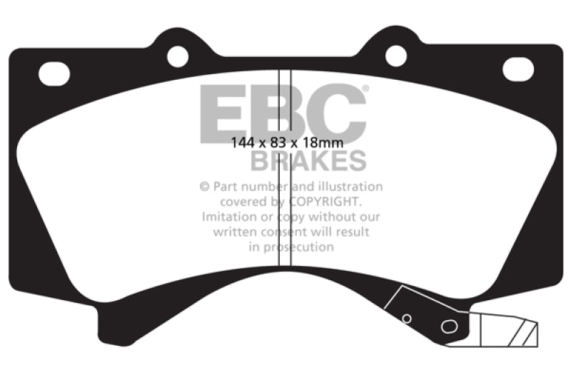 EBC 08+ Lexus LX570 5.7 Ultimax2 Front Brake Pads
