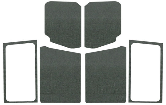 DEI 18-23 Jeep Wrangler JL 2-Door Boom Mat Complete Headliner Kit - 7 Piece - Gray