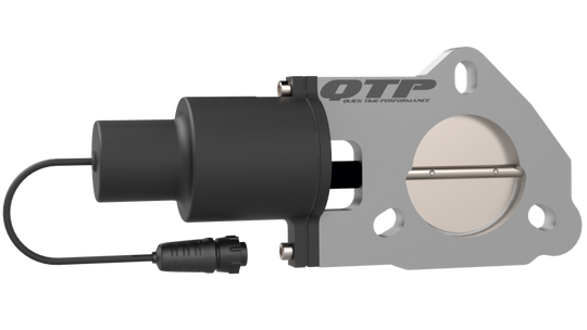 QTP 2.25in Bolt-On QTEC Electric Cutout Valve - Single