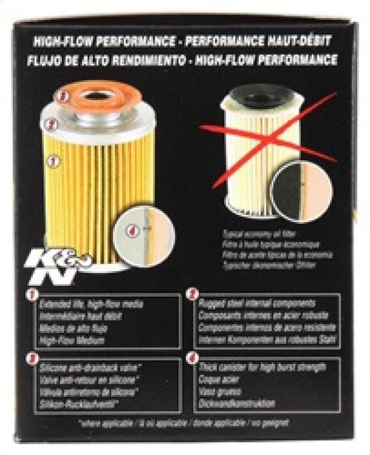 K&amp;N 3.74inch / 2.98 OD Performance Gold Oil Filter