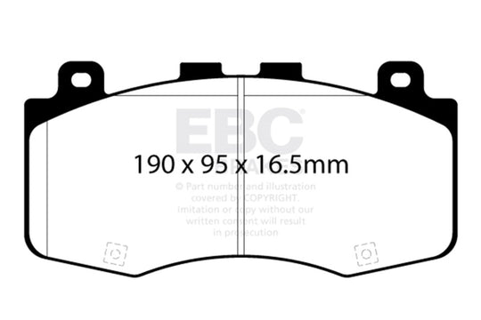 EBC 2018+ Jeep Grand Cherokee Trackhawk Bluestuff Front Brake Pads