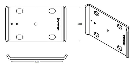 Ridetech Large U-Bolt Plate