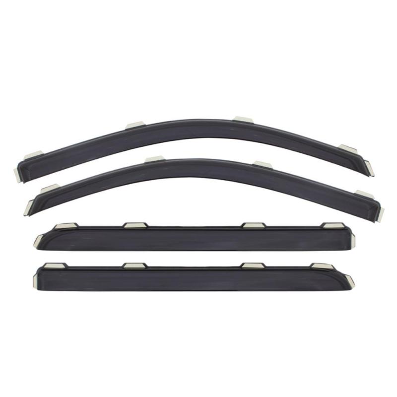 AVS 15-17 Toyota Camry Ventvisor In-Channel Front &amp; Rear Window Deflectors 4pc - Smoke